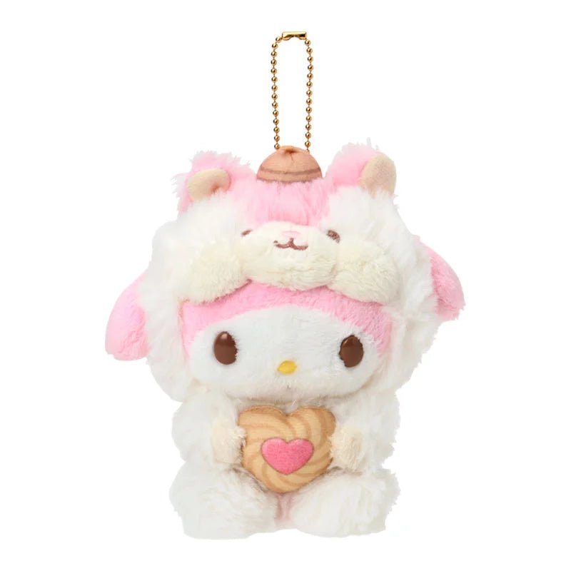 [MY MELODY] "Sanrio Fluffy Squirrel" Plush Keychain - Rosey’s Kawaii Shop