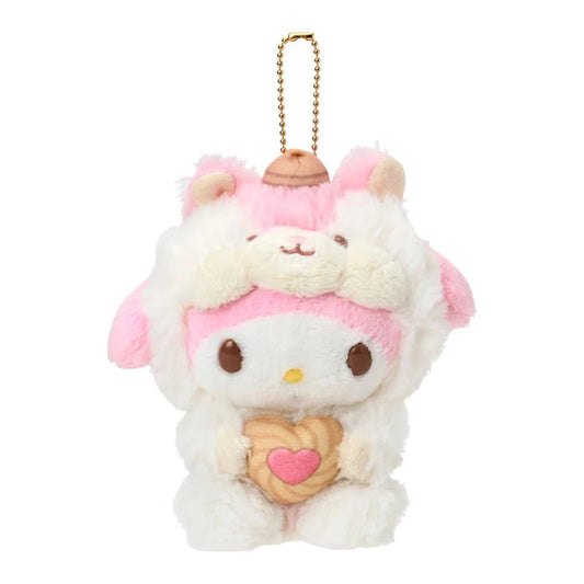 [MY MELODY] "Sanrio Fluffy Squirrel" Plush Keychain - Rosey’s Kawaii Shop