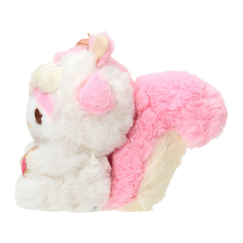[MY MELODY] "Sanrio Fluffy Squirrel" Plush Keychain - Rosey’s Kawaii Shop