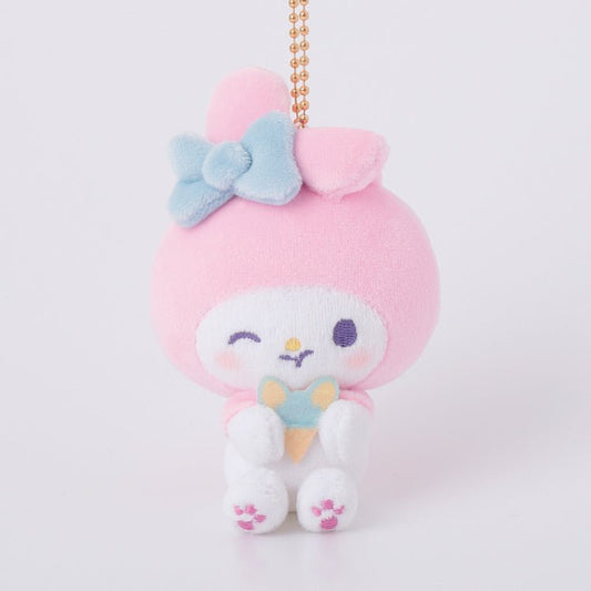 [MY MELODY] "Sanrio Ice Candy Munyugurumi" Plush Keychain - Rosey’s Kawaii Shop