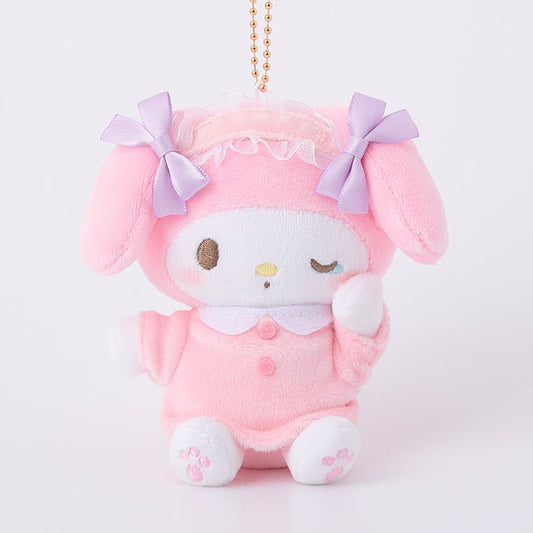 [MY MELODY] "Sanrio Pajama Party Munyugurumi" Plush Keychain - Rosey’s Kawaii Shop