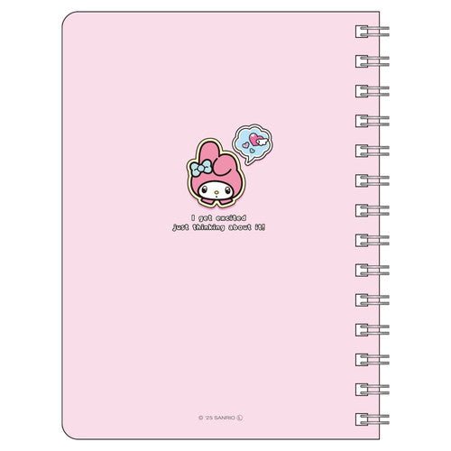 [MY MELODY] "Sanrio Petapeta Stickers" B6 Ring Notebook - Rosey’s Kawaii Shop
