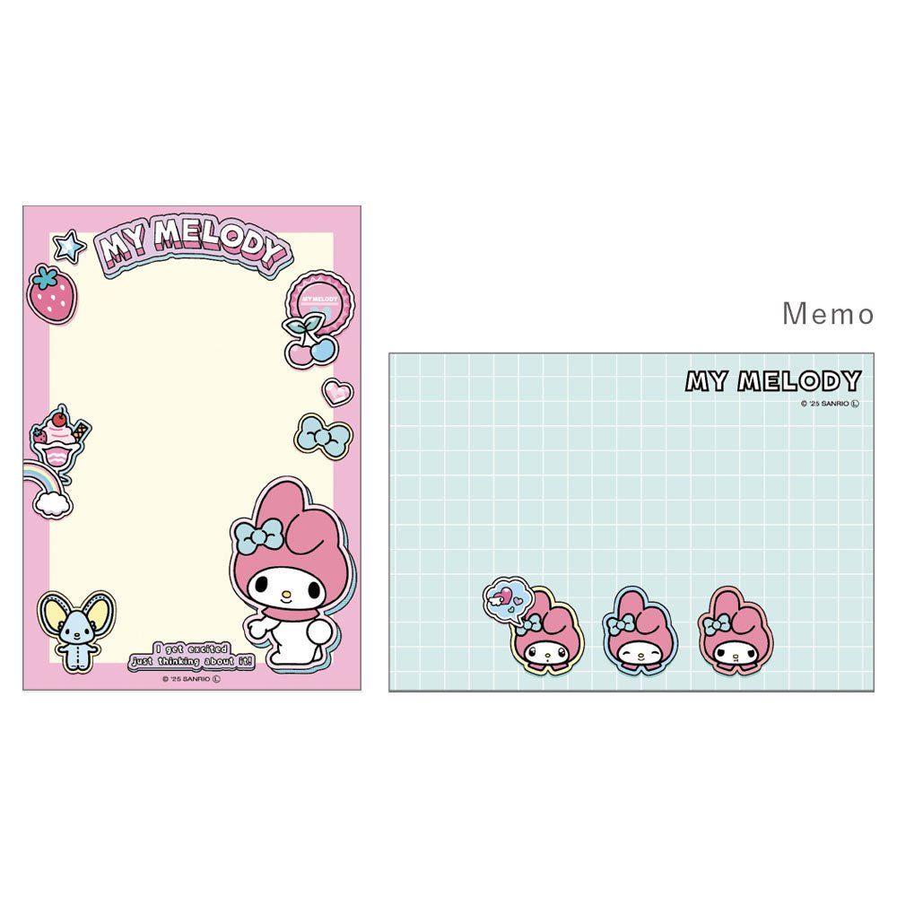 [MY MELODY] "Sanrio Petapeta Stickers Series" Mini Memo - Rosey’s Kawaii Shop