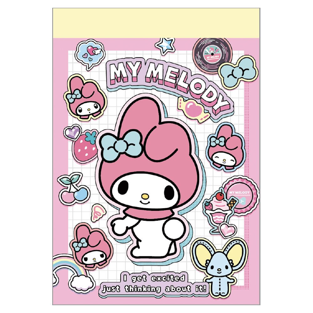 [MY MELODY] "Sanrio Petapeta Stickers Series" Mini Memo - Rosey’s Kawaii Shop
