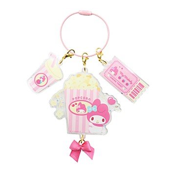[MY MELODY] "Sanrio Popcorn" Triple Charm Keychain - Rosey’s Kawaii Shop