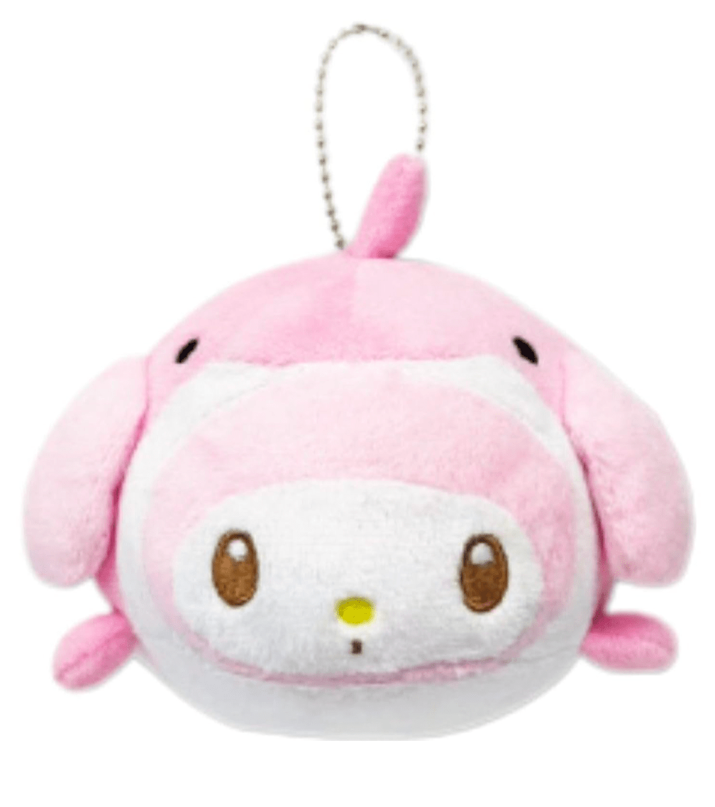 [MY MELODY] "Sanrio Sea Creatures" Daifuku Shaped Mascot Pouch - Rosey’s Kawaii Shop