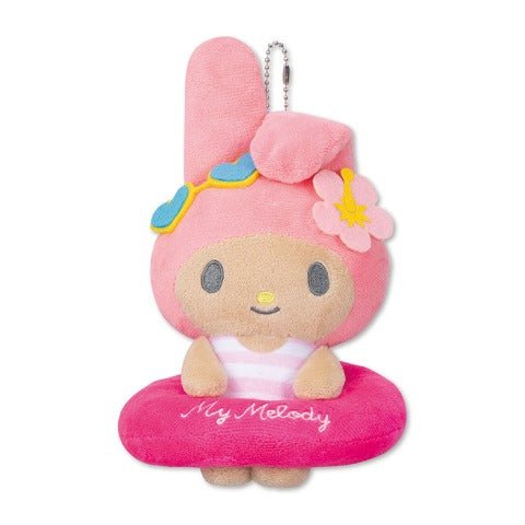 [MY MELODY] "Sanrio Summer Floatie" Plush Keychain - Rosey’s Kawaii Shop