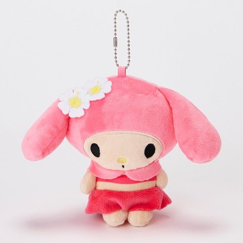 [MY MELODY] "Sanrio Suntan" Plush Keychain - Rosey’s Kawaii Shop