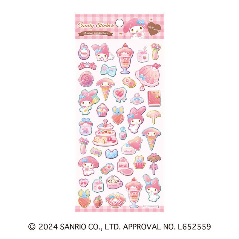 [MY MELODY] "Sanrio Sweets Candy" Sticker Sheet - Rosey’s Kawaii Shop