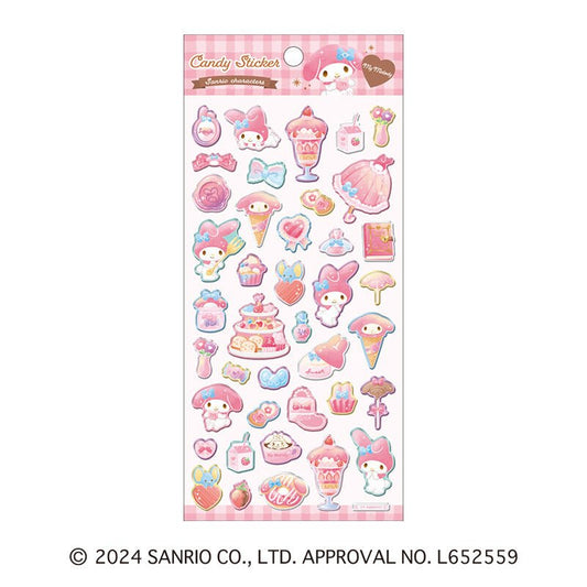 [MY MELODY] "Sanrio Sweets Candy" Sticker Sheet - Rosey’s Kawaii Shop