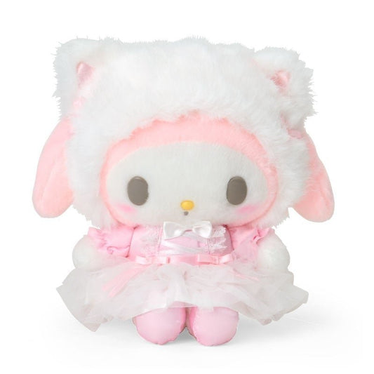 [MY MELODY] "Sanrio White Cat Ballerina" BIG Plush - Rosey’s Kawaii Shop