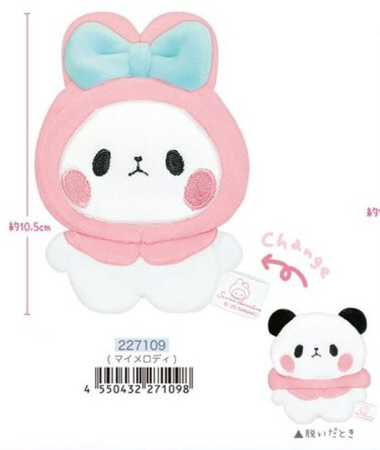 [MY MELODY] "Sanrio x Mochipanda Kigurumi" Plush Keychain - Rosey’s Kawaii Shop