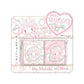 "My Melody White Strawberry Tea Time" Chibi Memo Keychain Set - Rosey’s Kawaii Shop