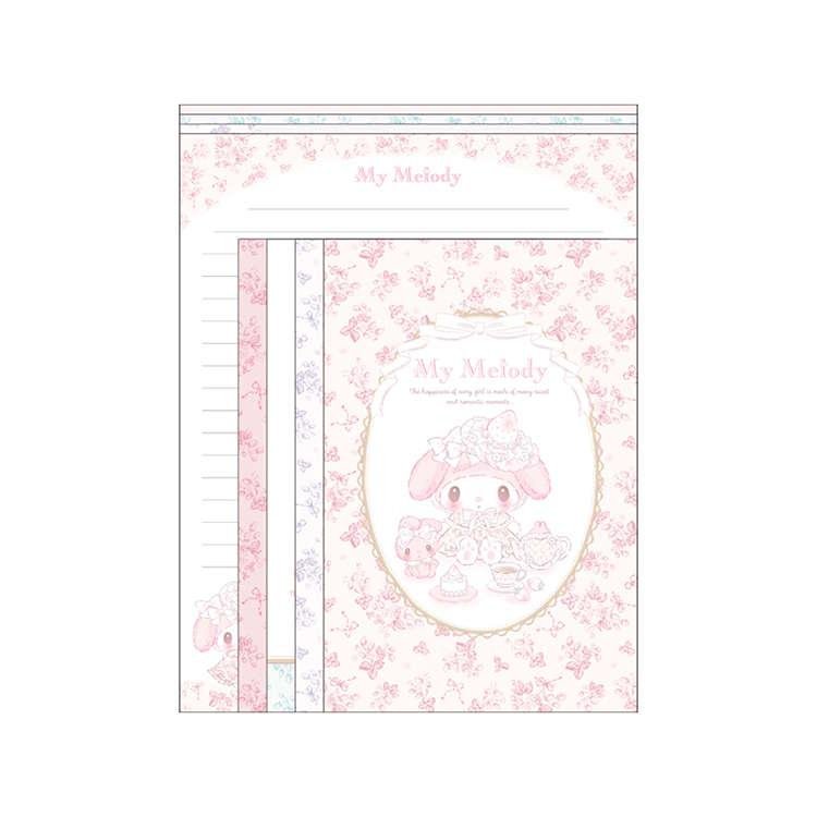 "My Melody White Strawberry Tea Time" Letter Set - Rosey’s Kawaii Shop
