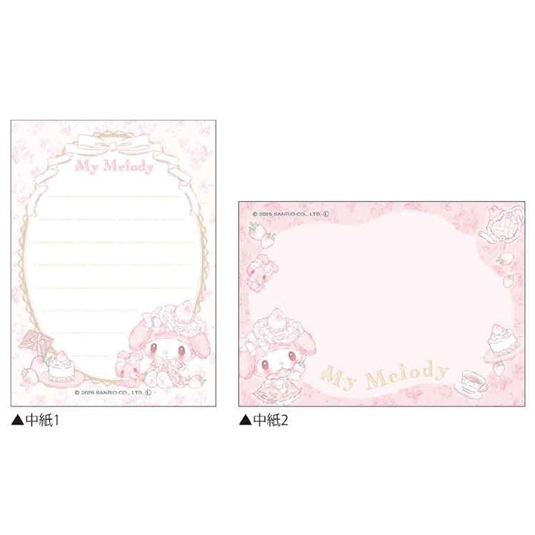 "My Melody White Strawberry Tea Time" Mini Memo - Rosey’s Kawaii Shop