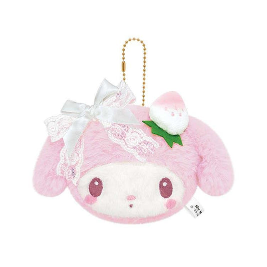 "My Melody White Strawberry Tea Time" Plush Mirror - Rosey’s Kawaii Shop