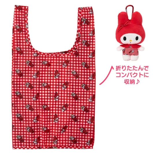"My Melody Red Check Series" Plush Eco Bag