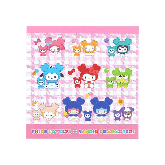 [GINGHAM] "TWICE LOVELYS x Sanrio" Square Memo Pad