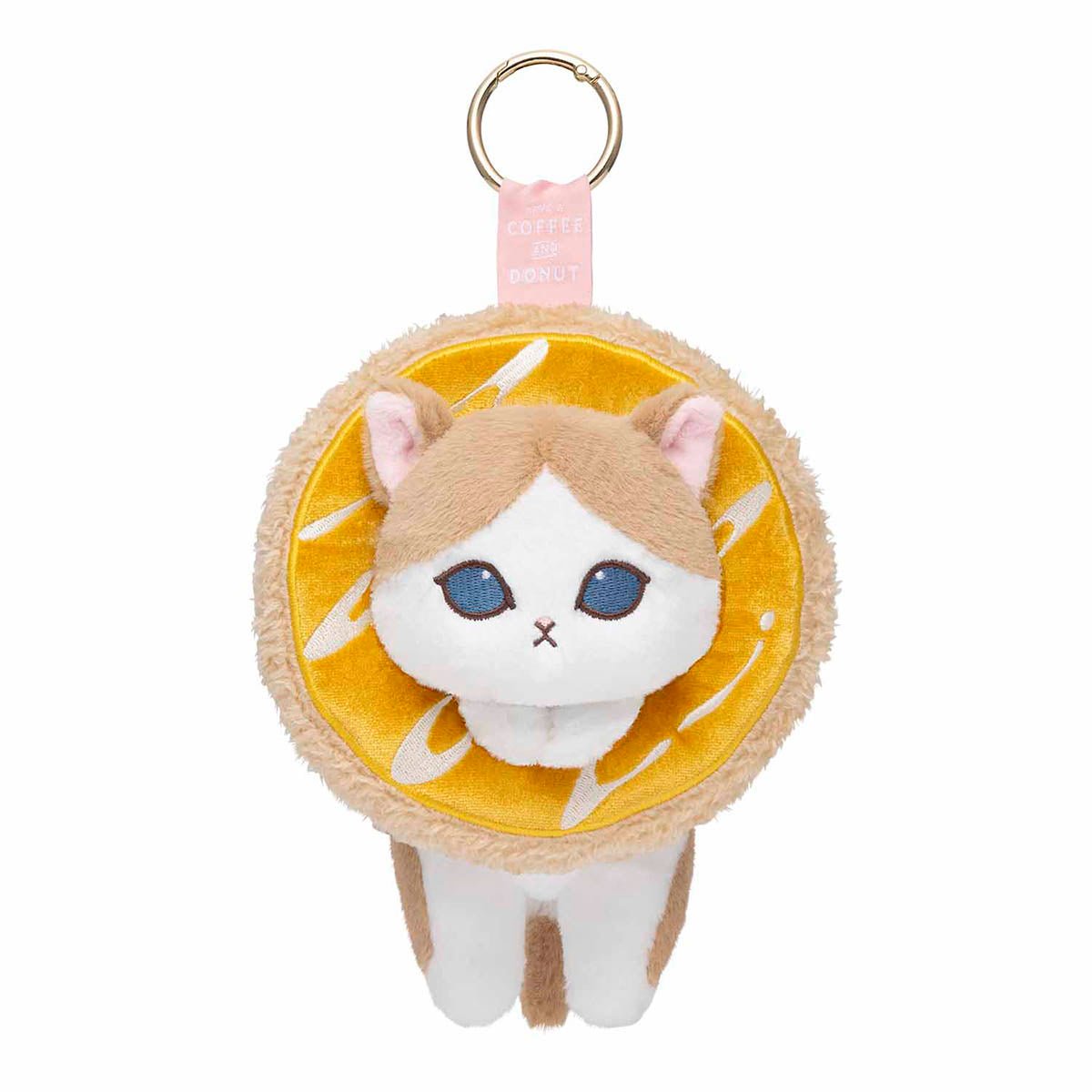 [ORANGE CREAM] "Mofusand COFFEE AND DONUTS" Plush Keychain - Rosey’s Kawaii Shop