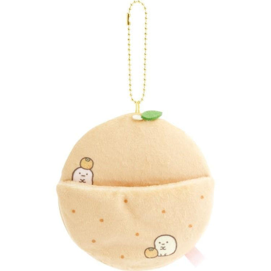 [ORANGE] "Sumikko Gurashi Fruits Parlor" Tenori Plush Futon Keychain - Rosey’s Kawaii Shop