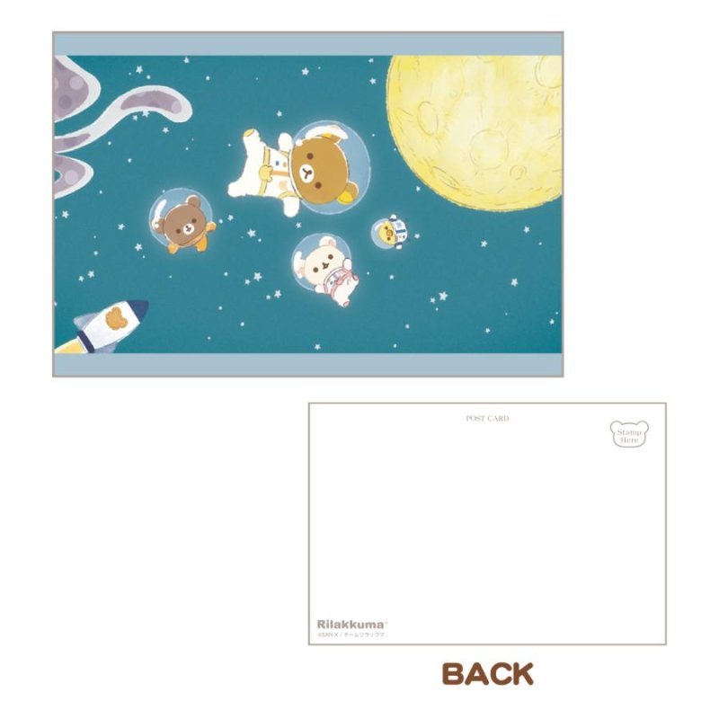 [OUTER SPACE] LIMITED "Rilakkuma Store Anime PV" Postcard - Rosey’s Kawaii Shop