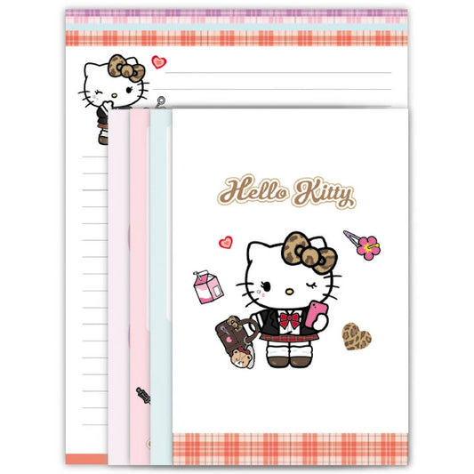 [WHITE] "Hello Kitty After School Girls" Letter Set