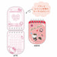 [RED] "Hello Kitty After School Girls" Clear Ring Memo with Charm