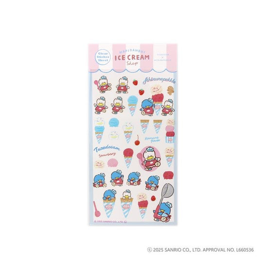 [PEKKLE & TUXEDOSAM] "Hapidanbui Ice Cream Shop" Sticker Sheet - Rosey’s Kawaii Shop