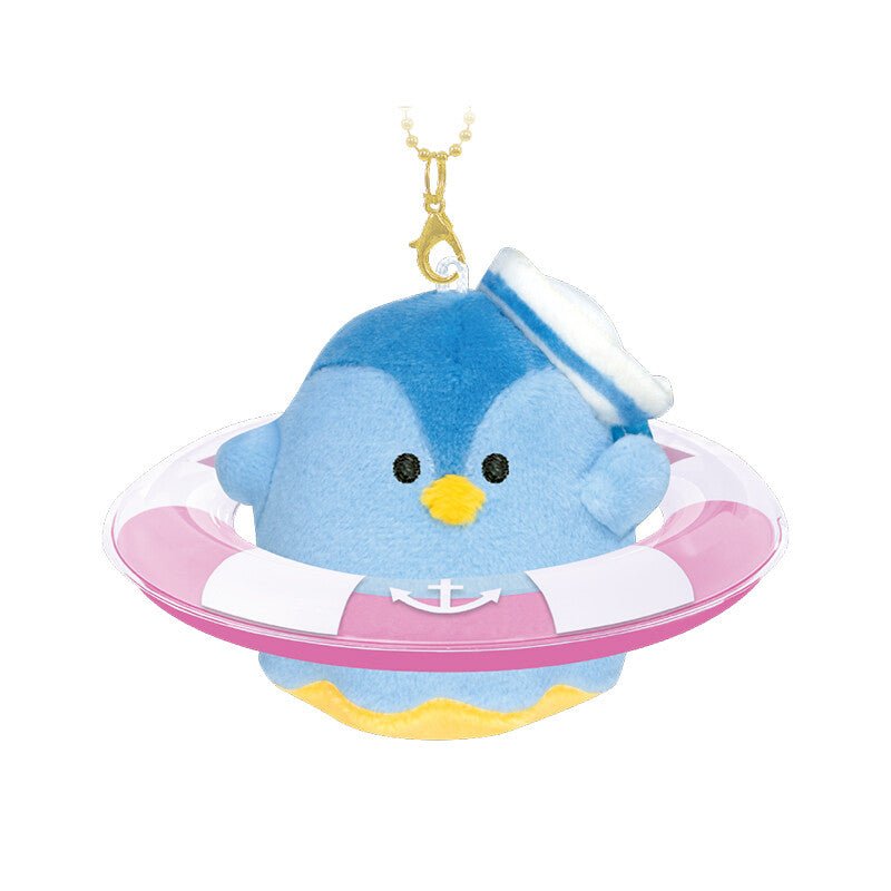 [PENGUIN] "Obakenu Summer Floatie" Plush Keychain - Rosey’s Kawaii Shop