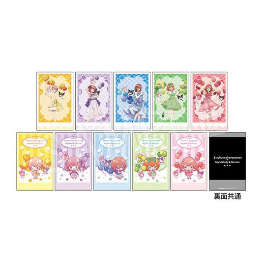 [PHOTO CARD] "The Quintessential Quintuplets x My Melody & Kuromi Balloon & Ribbon" Blind Bag - Rosey’s Kawaii Shop
