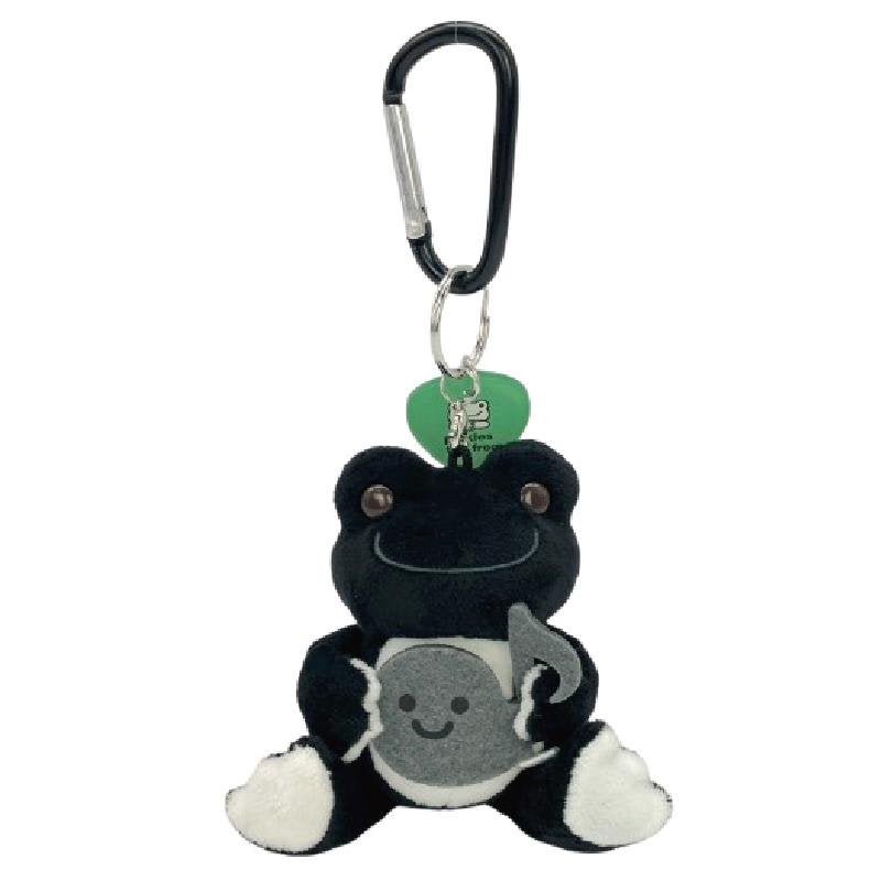 "Pickles the Frog Always Music" Carabiner Plush Keychain - Rosey’s Kawaii Shop