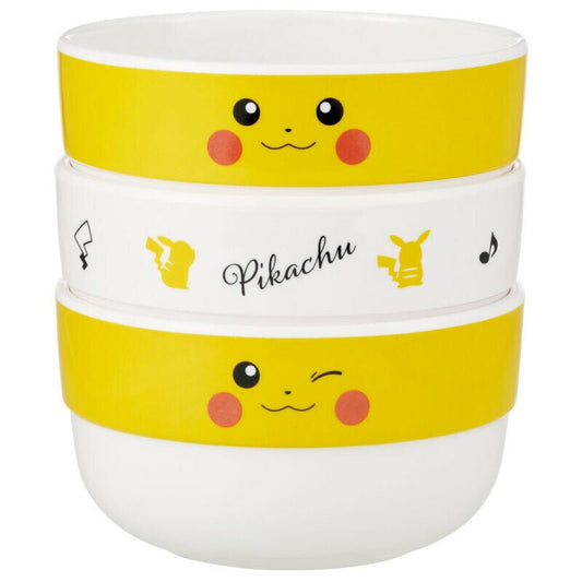 "Pikachu" Melamine Bowl Set 3P - Rosey’s Kawaii Shop