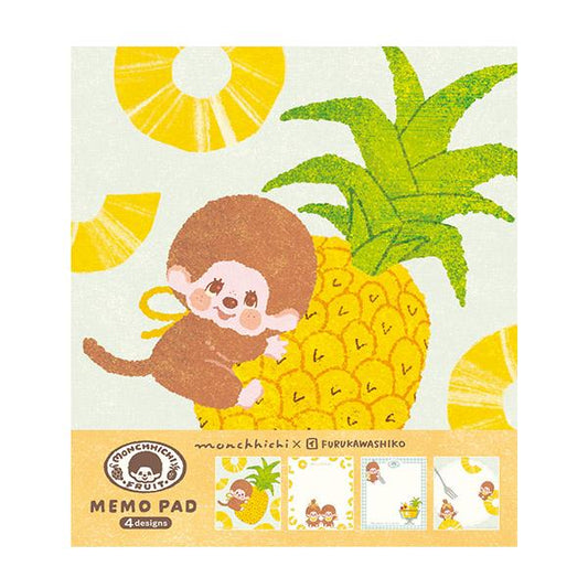 [PINEAPPLE] "Monchhichi Fruit Parlor" Memo Pad - Rosey’s Kawaii Shop