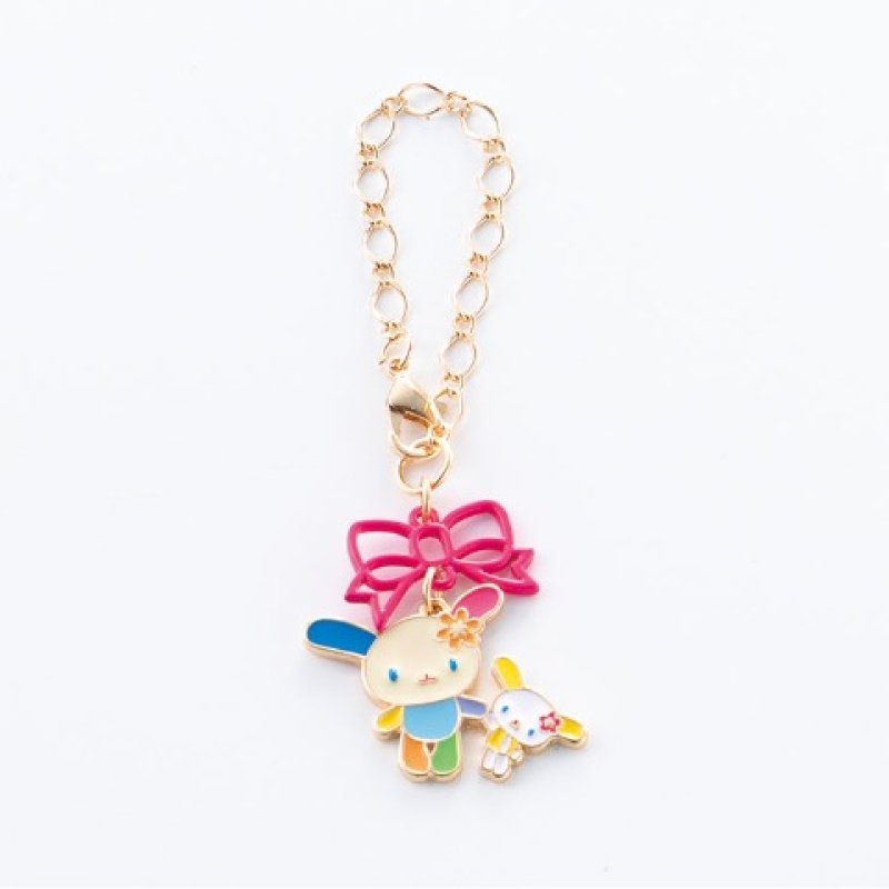 [PINK BOW] "Usahana" Metal Bag Charm - Rosey’s Kawaii Shop