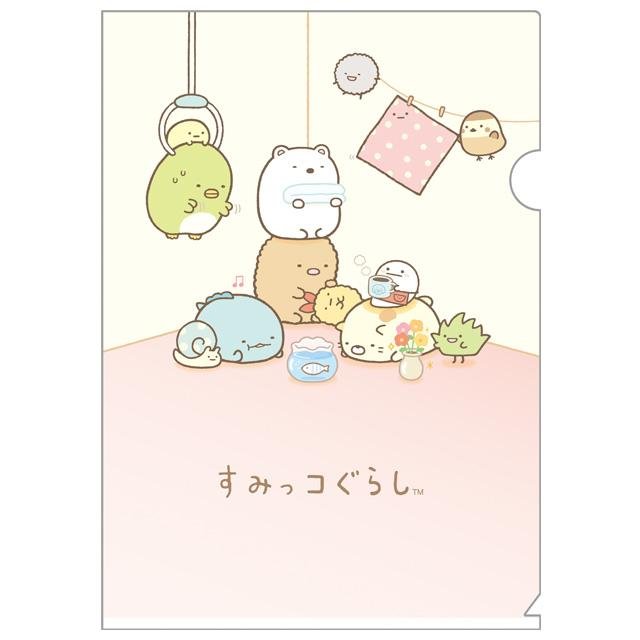 [PINK / CORNER] "Sumikko Gurashi" Clear File - Rosey’s Kawaii Shop