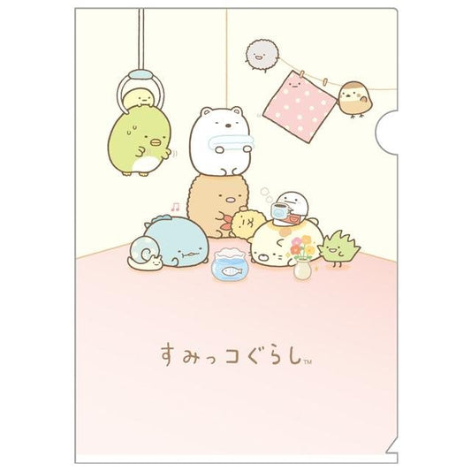 [PINK / CORNER] "Sumikko Gurashi" Clear File - Rosey’s Kawaii Shop