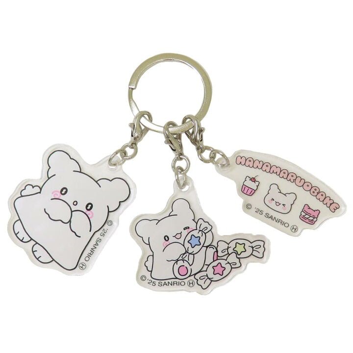 [PINK] "Hanamaruobake Pastel Sweets" 3P Acrylic Keychain - Rosey’s Kawaii Shop