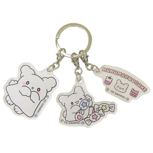 [PINK] "Hanamaruobake Pastel Sweets" 3P Acrylic Keychain - Rosey’s Kawaii Shop
