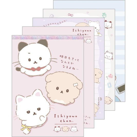 [PINK] "Ishiyowa - chan Kouhai - chan Toujou" A6 Memo Pad - Rosey’s Kawaii Shop