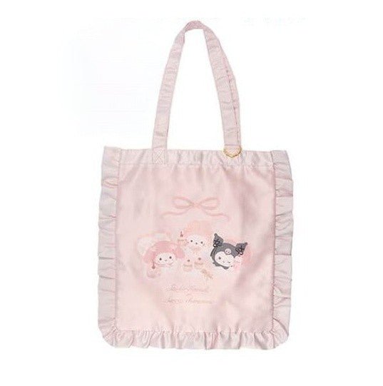 [PINK] LIMITED "Studio Haneul x Sanrio" Frill Tote Bag - Rosey’s Kawaii Shop