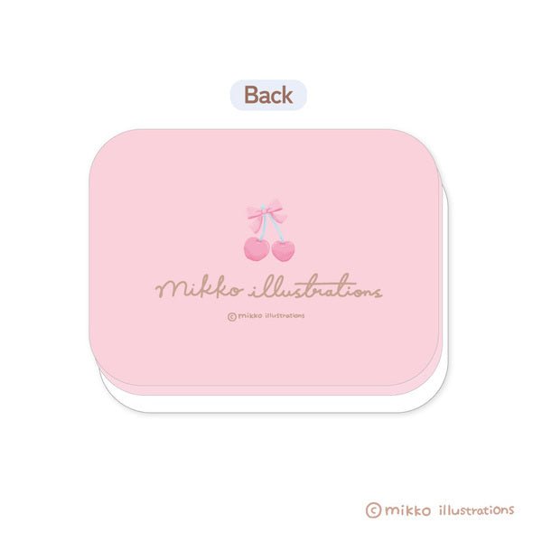 [PINK] "Mikko Illustrations" Accessory Case - Rosey’s Kawaii Shop