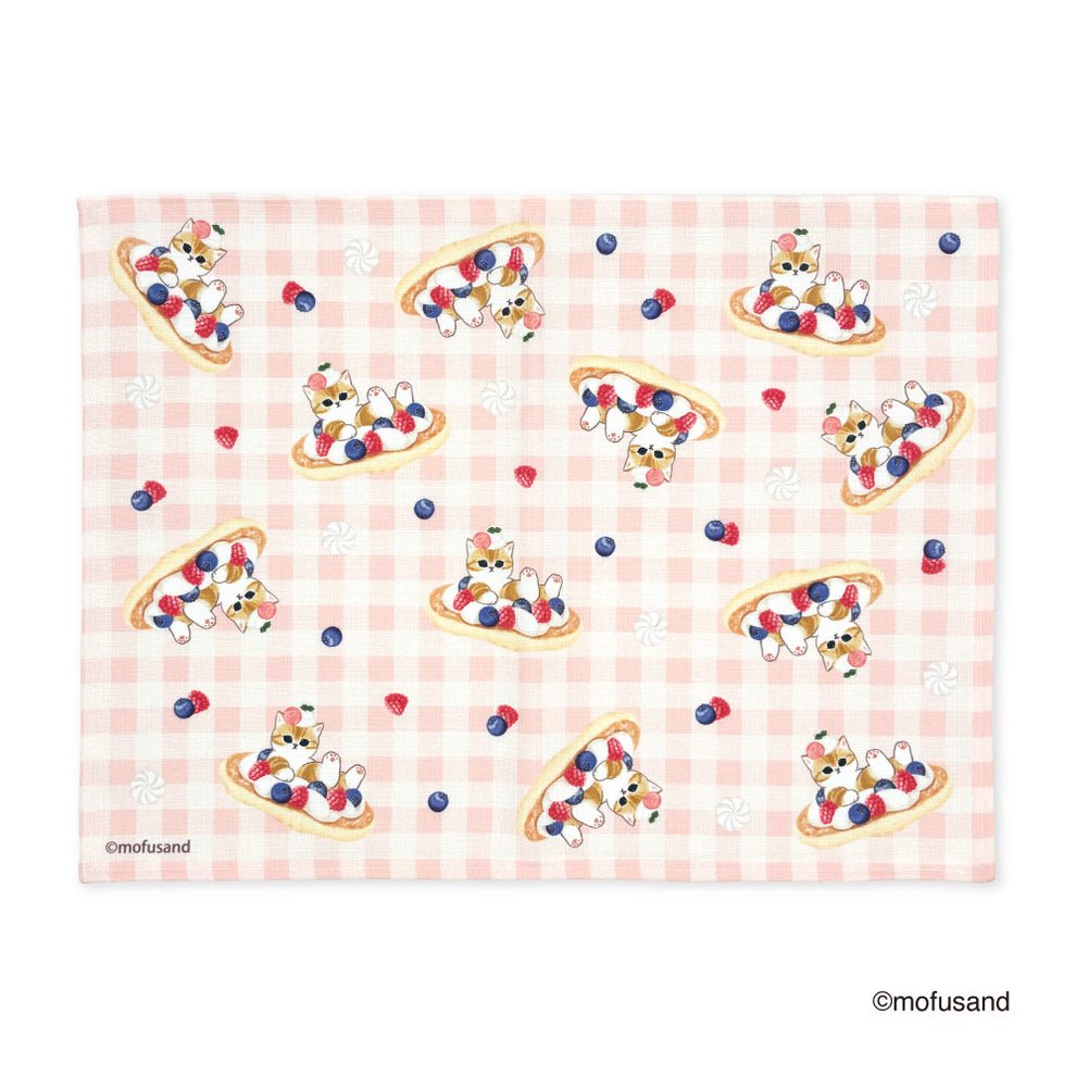 [PINK] "Mofusand Berry Desserts" Lunch Mat - Rosey’s Kawaii Shop