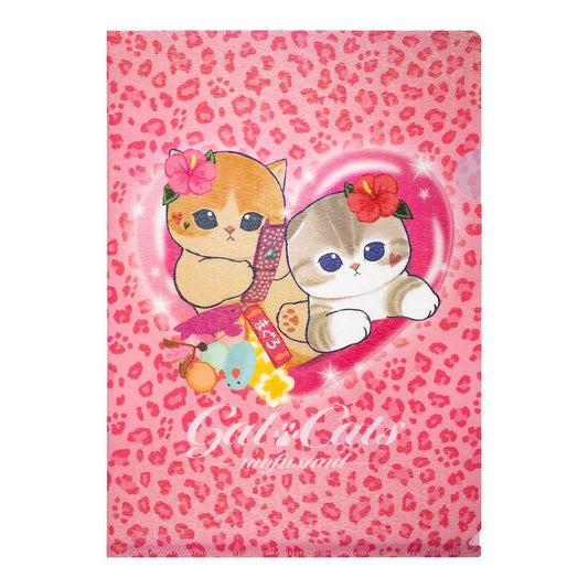 [PINK] "Mofusand Gal Nyan Series" Clear File - Rosey’s Kawaii Shop