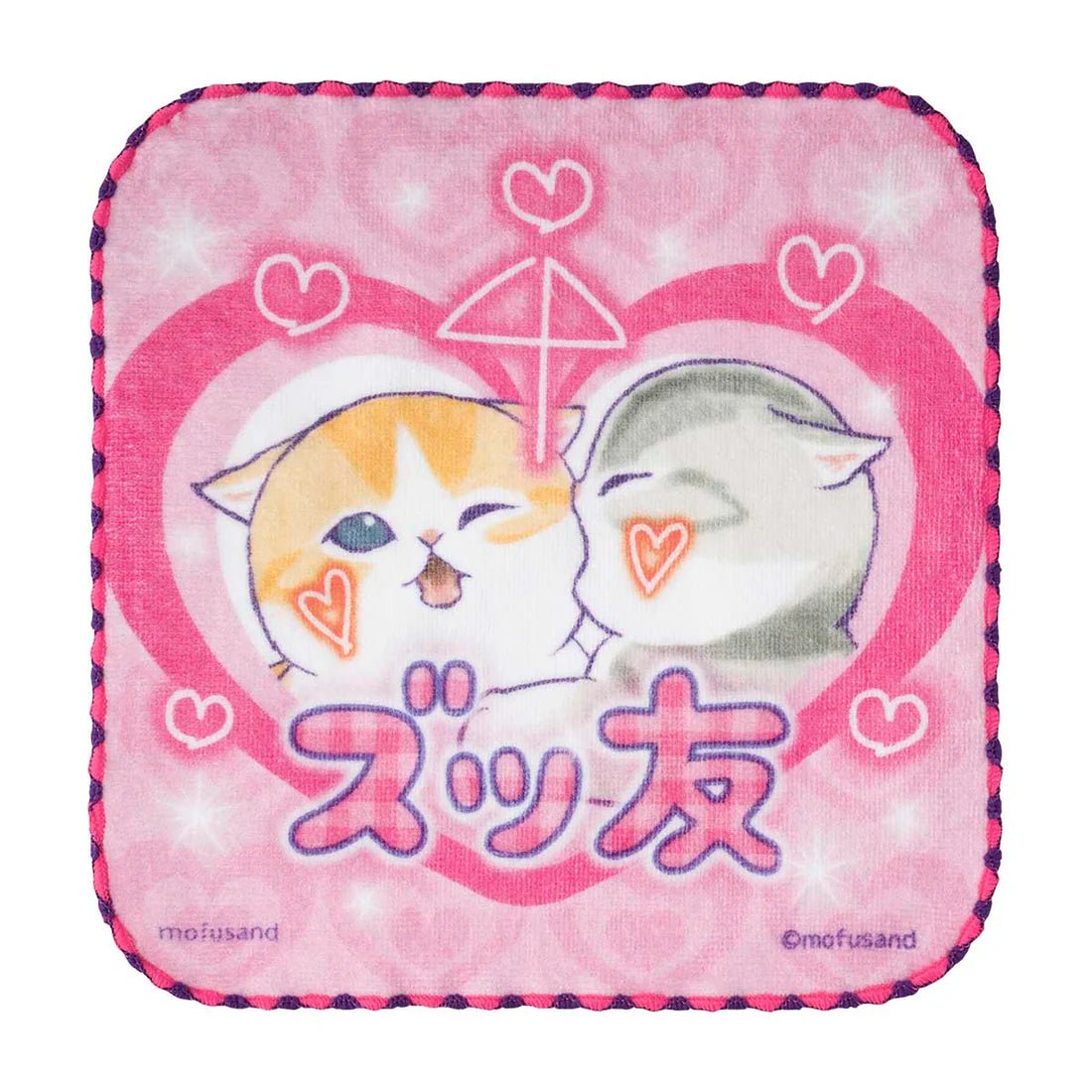 [PINK] "Mofusand Gal Nyan Series" Hand Towel - Rosey’s Kawaii Shop