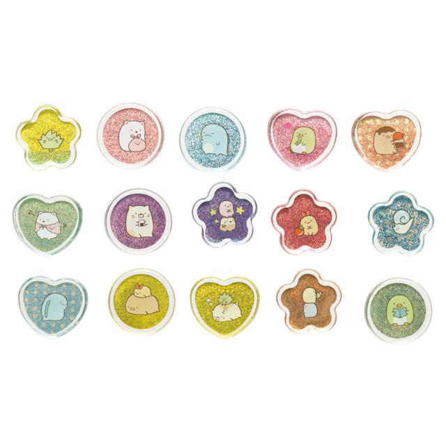 [PINK] "Sumikko Gurashi" Acrylic Sticker Flakes - Rosey’s Kawaii Shop
