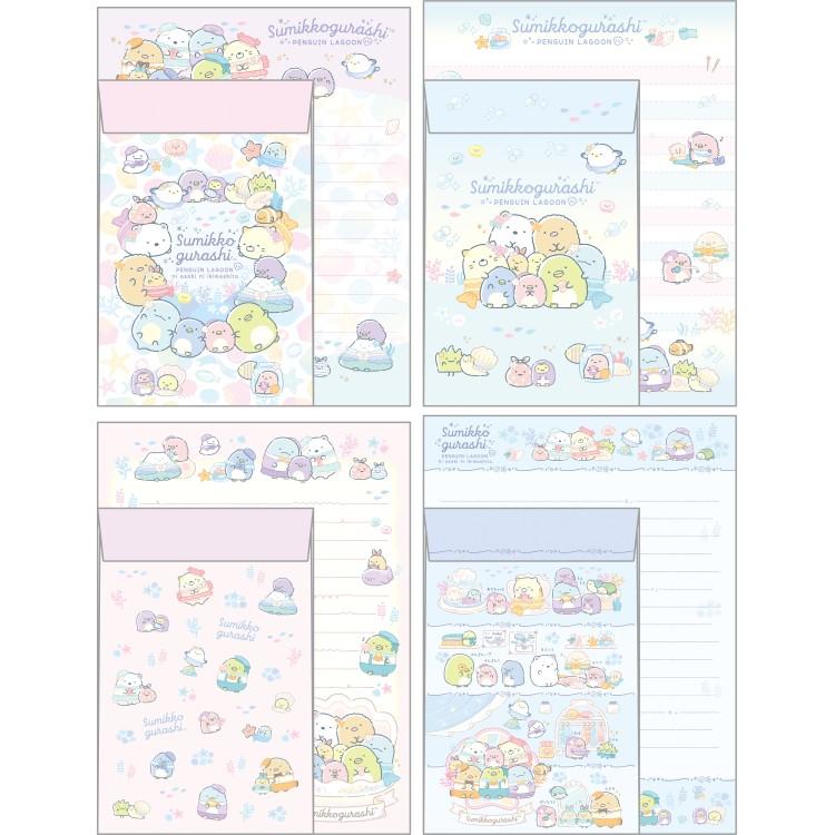 [PINK] "Sumikko Gurashi Penguin Lagoon" Letter Set - Rosey’s Kawaii Shop