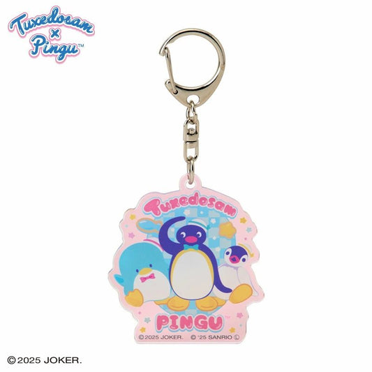 [PINK] "Tuxedo Sam x Pingu" Acrylic Keychain - Rosey’s Kawaii Shop