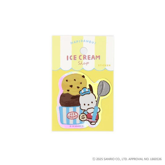 [POCHACCO] "Hapidanbui Ice Cream Shop" Die Cut Sticker - Rosey’s Kawaii Shop