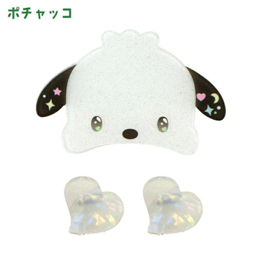 [POCHACCO] "Sanrio Bijou Mini Hair Clip Set" - Rosey’s Kawaii Shop