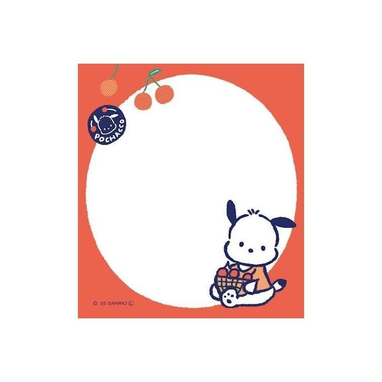 [POCHACCO] "Sanrio Characters Fruit Market" Memo Pad - Rosey’s Kawaii Shop